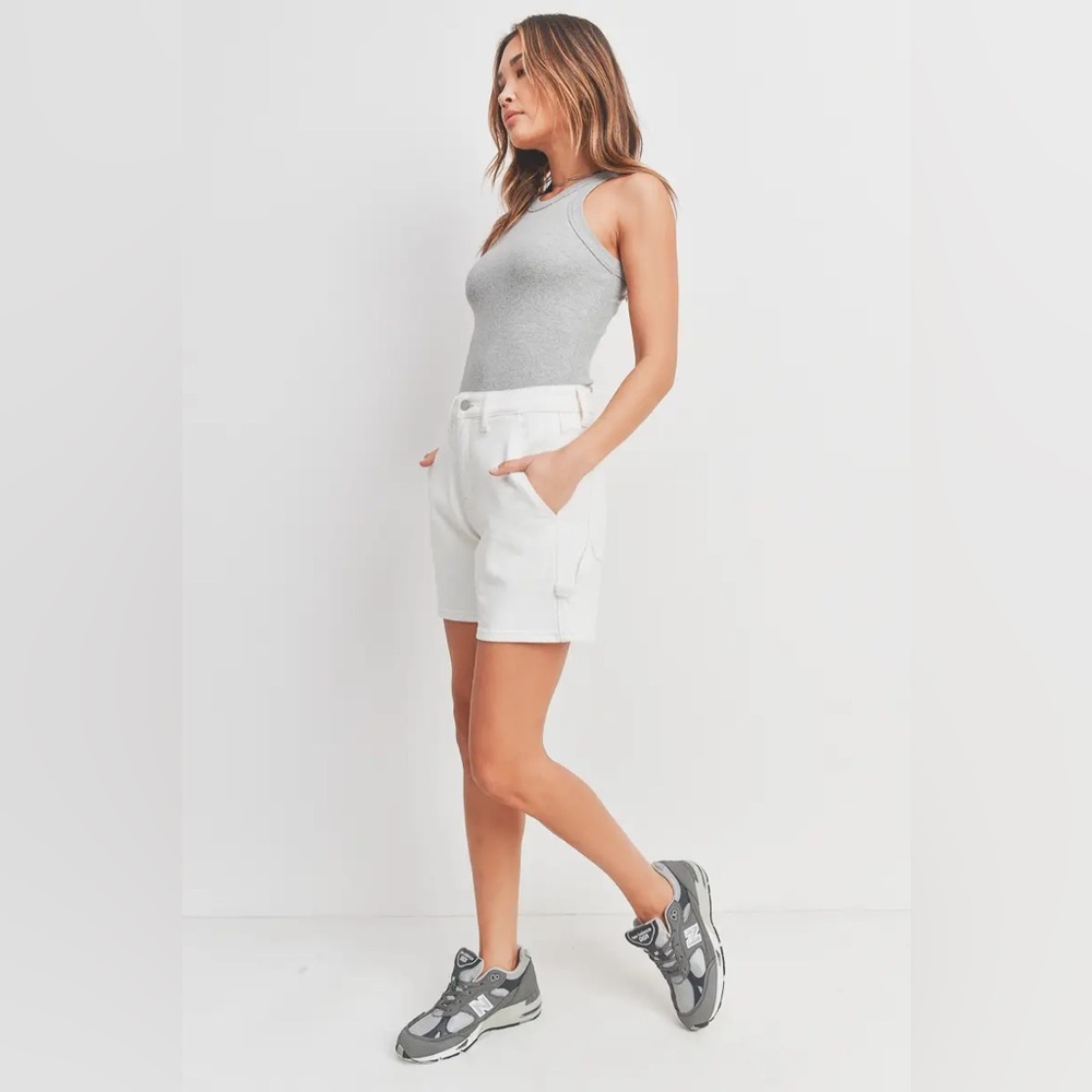 High Rise Utility Short - Off White - Picture 7 of 10